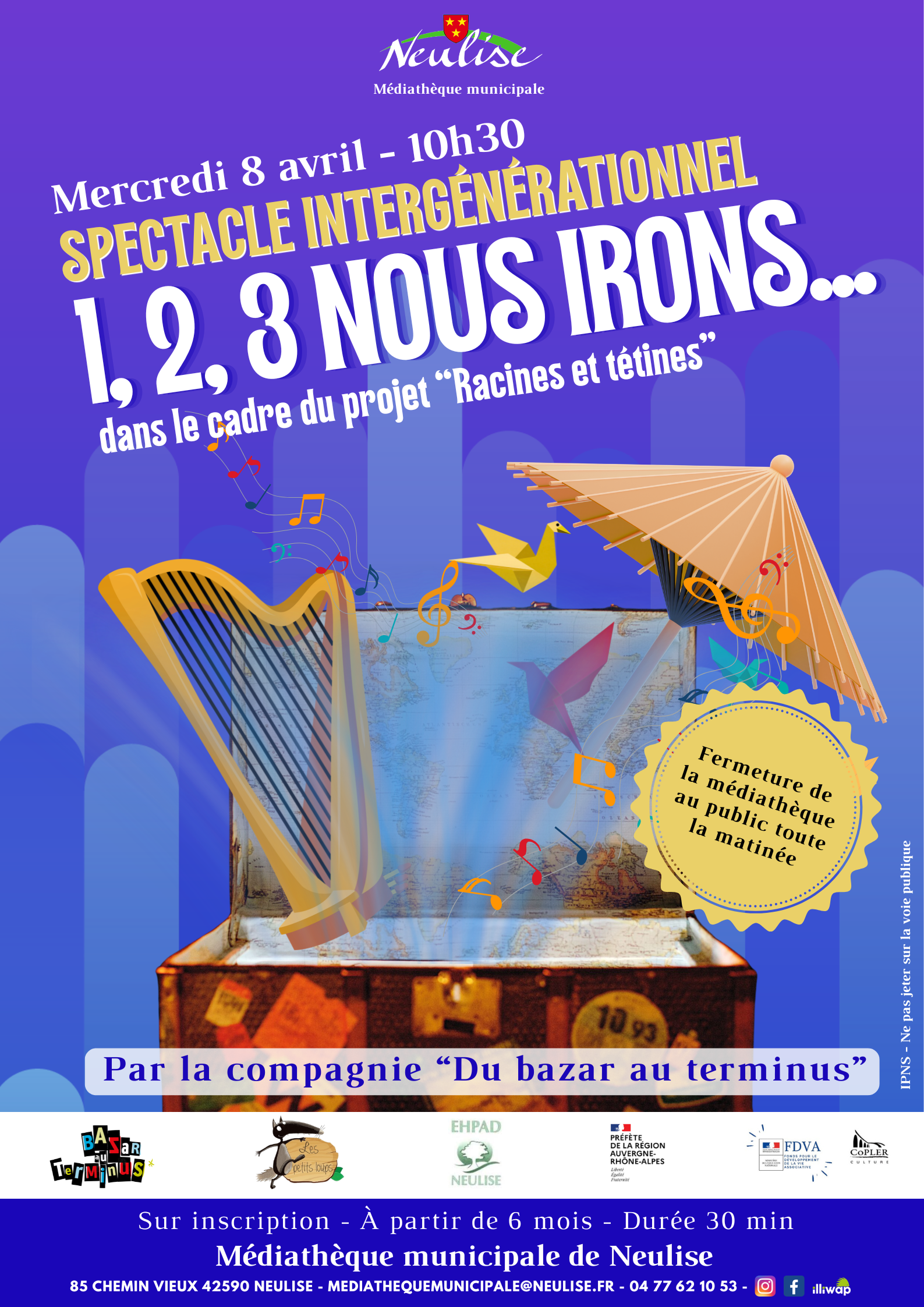 Spectacle : 1, 2, 3 nous irons…