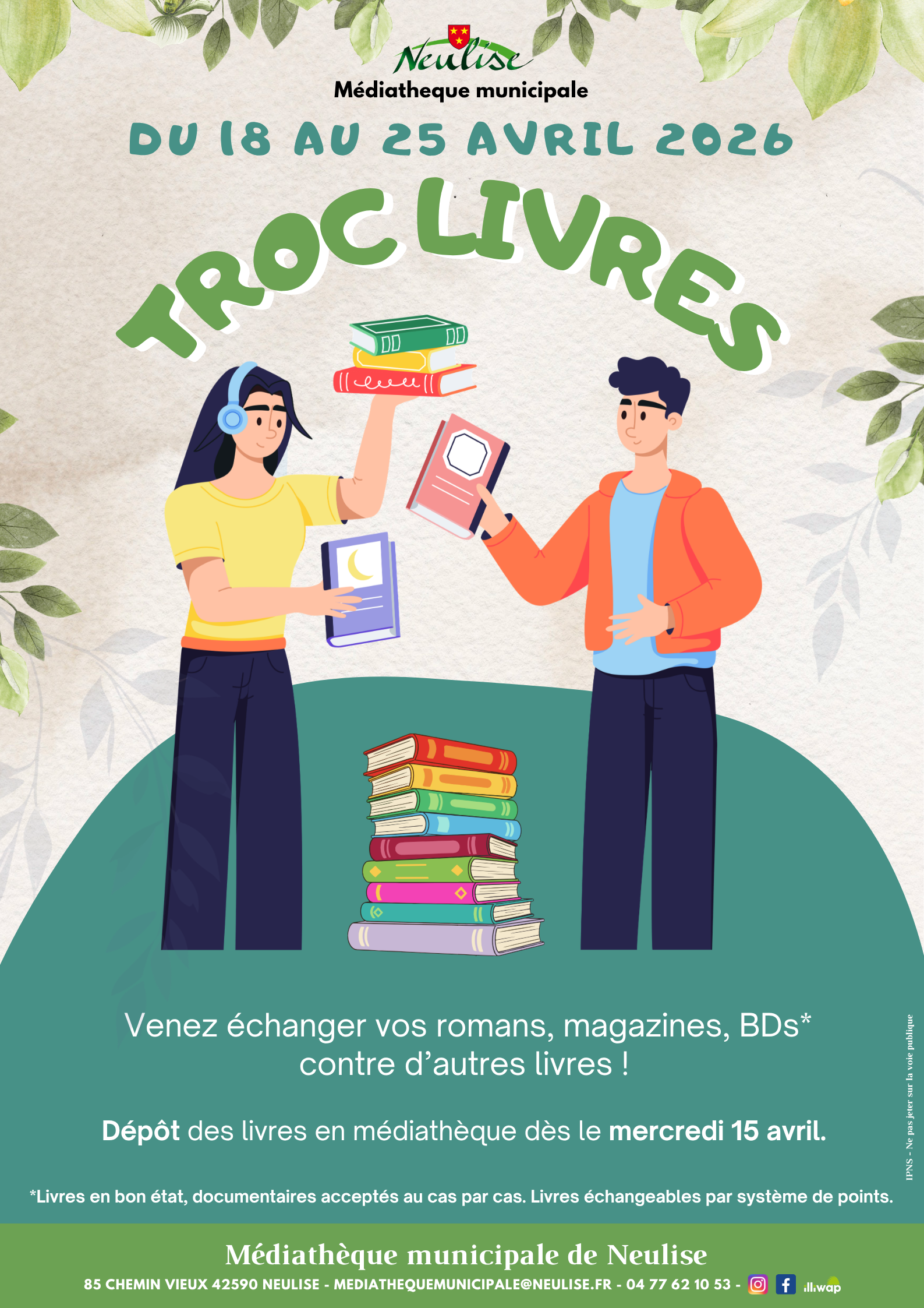 Le troc livre est de retour !